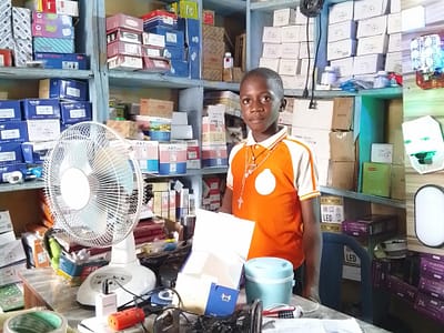 A young ibo land learning as an apprentice